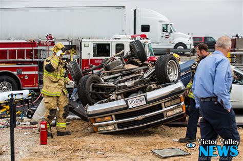 Man Seriously Injured After Rollover Crash On Amargosa Road