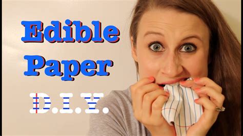 How To Make Edible Paper Youtube