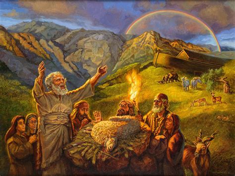 Noahs Offering Gospelimages Genesis 6 Book Of Genesis Repetition
