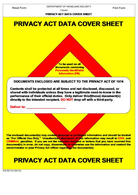 Printable Privacy Act Form Printable Forms Free Online