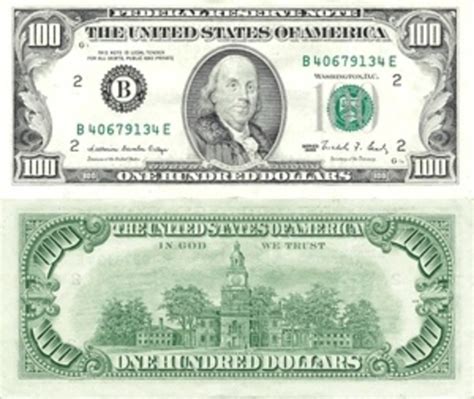 100 Dollars Federal Reserve Note Petit Portrait États Unis Numista