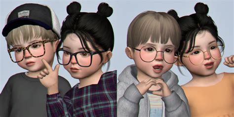 Euphoria Round Square Glasses Tou Sims 4 Toddler Sims 4