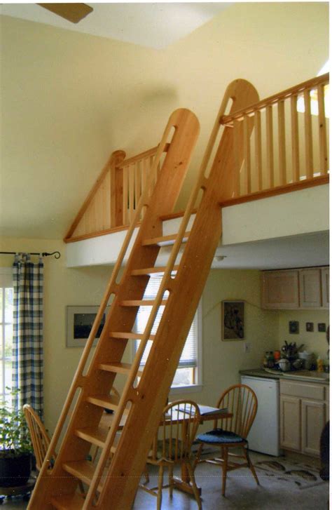 Loft Ladder And Railing Loft Railing Tiny House Stairs Tiny House Loft