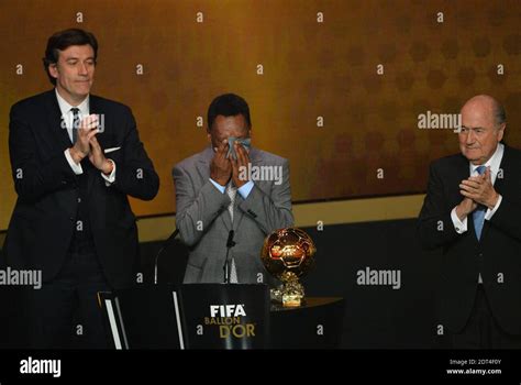 Brazilian Football Legend Pele Cries As He Receives An Honorary Fifa