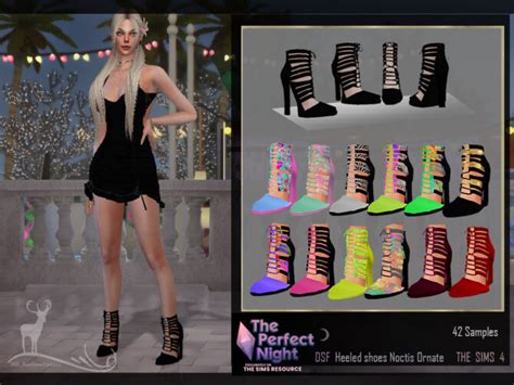 Heeled Shoes Noctis Ornate By Dansimsfantasy At Tsr Sims 4 Updates