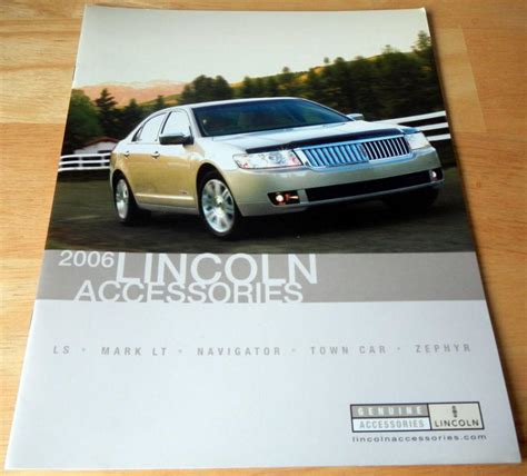 Buy Lincoln Accessories Catalog Brochure Ls Mark Lt Navigator Town Car Zephyr In Clawson