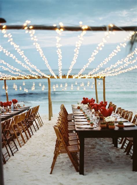 The Most Idyllic Beach Wedding Beach Wedding Reception Beach Wedding