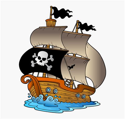 Pirates Clipart Cartoon Pirate Ship Clipart Hd Png Download Kindpng