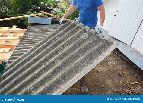 Old Asbestos Cement Roof Removal And Replacement A Roofing Contractor