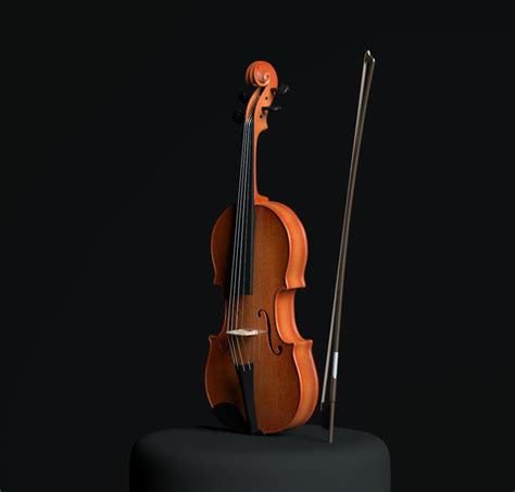 violin 3d model cgtrader