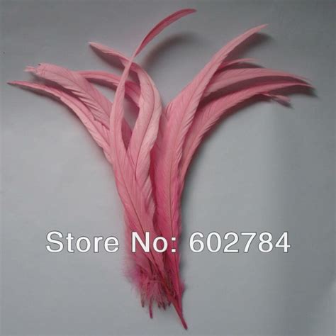 Free Shipping Pink Rooster Tail Feather 200pcslot 12 14 Inches 30 35cm Chicken Feather Coque