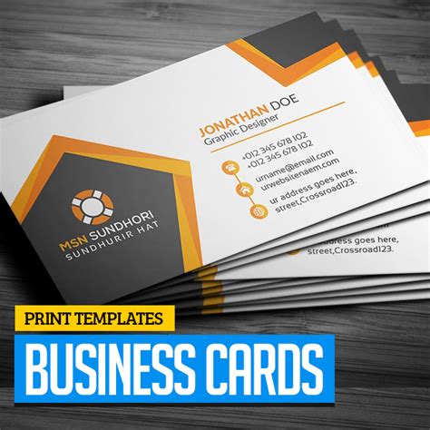 Fresh Print Ready Business Cards Templates Designs Graphics Design