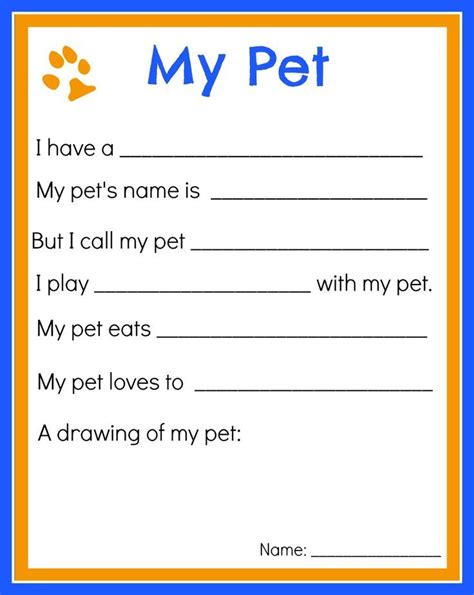 All About My Pet The Pleasantest Thing Pets Preschool Animals For