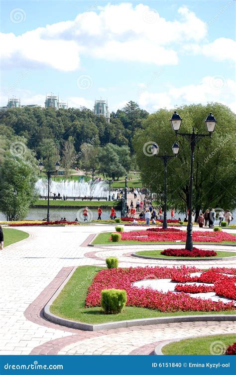 Tsaritsyno Park View Moscow Stock Photo Image Of City Flowers 6151840