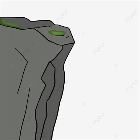 Cliff Clipart Transparent Png Hd Rocky Cliff With Plants Clipart
