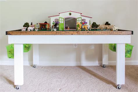 Diy Kids Play Table With Storage