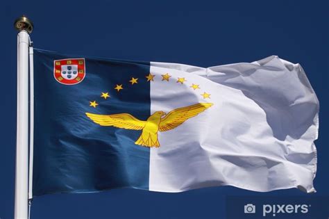 Wall Mural Flag Of The Azores Islands Pixershk