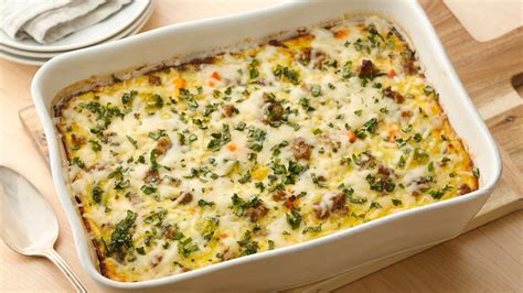 Overnight Sausage Egg Bake Recipe From