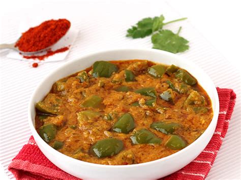 Capsicum Masala Curry Recipe With Roasted Sesame Seeds And Peanut