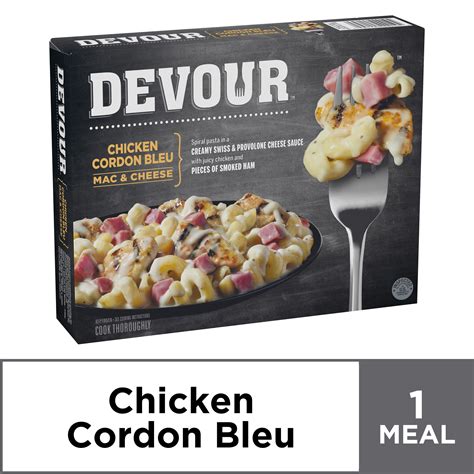 Devour Chicken Cordon Bleu Mac And Cheese Frozen Meal 105 Ox Box