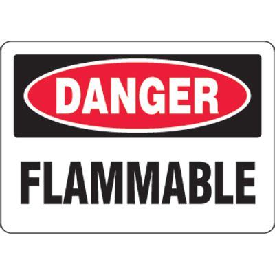 Eco Friendly Signs Danger Flammable Seton Canada