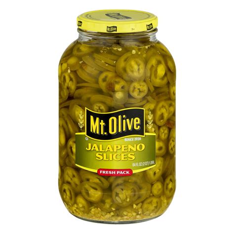 Mt Olive Jalapeno Slices 64 Fl Oz Jar