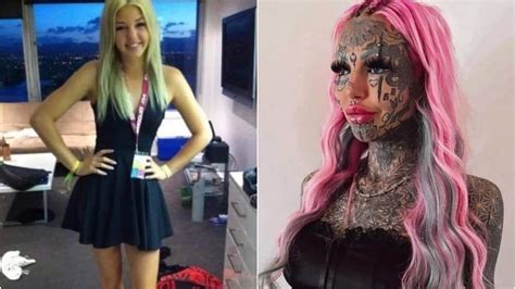 Viral News Dragon Girl Amber Lukes Shocking Model Photos Before Body Modification 👍 Latestly