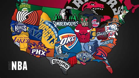 Download Us Map With Sports Nba Team Wallpaper