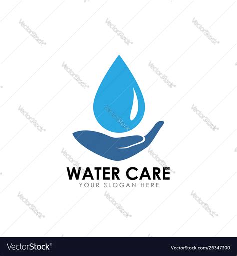 Save Water Logo Design Template Royalty Free Vector Image