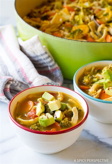 Home » dairy free recipes » detox chicken and vegetable soup. Detox Southwest Chicken Soup Recipe (Video) - A Spicy Perspective
