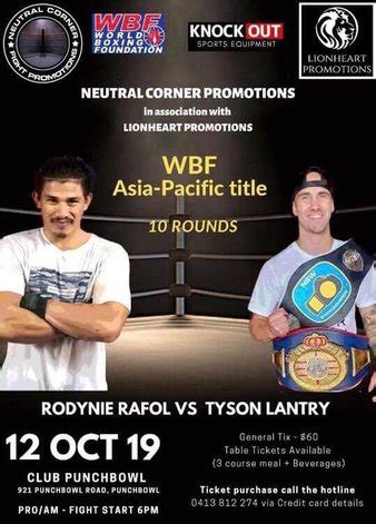 A bridge is a structure built to span a physical obstacle, such as a body of water, valley, or road, without closing the way underneath. Lantry vs. Rafol | Boxing Event | Tapology