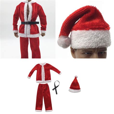 1 Set 16 Scale Xmas Coatpantsbelthat For 12inch Male Action Figure Doll Ebay