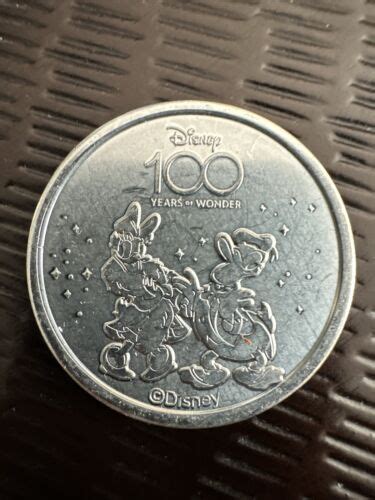 Disney 100th Anniversary Coin Medallion 2023 Disneyland Donald Duck