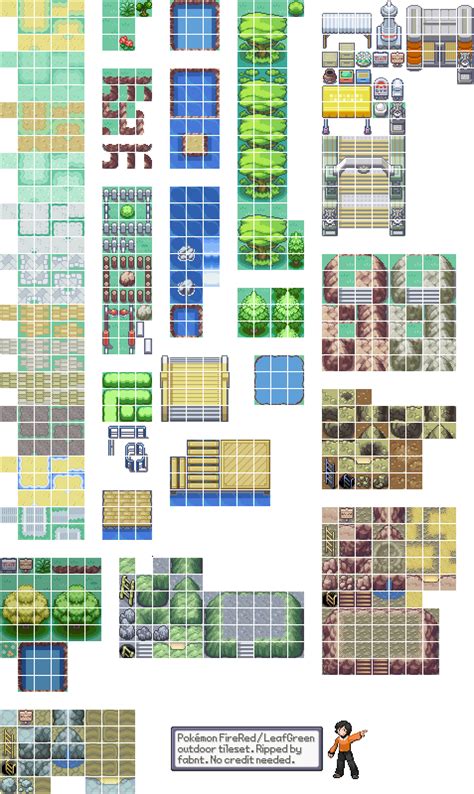 The info is close, but it's the other way around. Game Boy Advance - Pokémon FireRed / LeafGreen - Tileset 2 ...