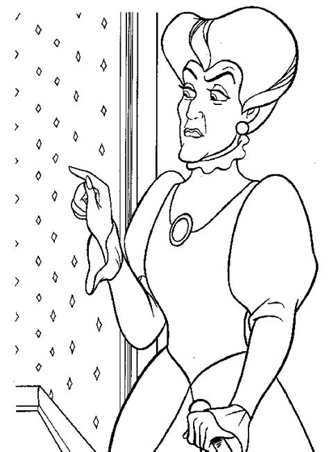 lady tremaine coloring pages coloring pages