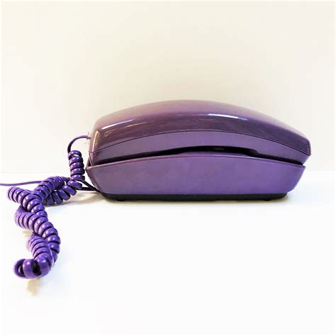 Vintage Purple Slimline Telephone By Unisonic Retro Fun Purple Landline