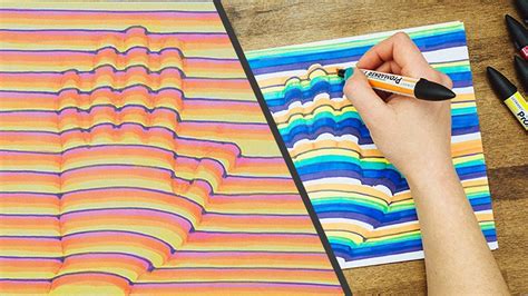 I settled on this method after struggling to get my students to understand the concepts involved in drawing 3d shapes. 3D Hand Drawing Step by Step How-To // Trick Art Optical Illusion (With images)