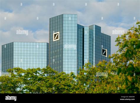 Headquarters Of The Deutsche Bank In Frankfurt On The Main Germany