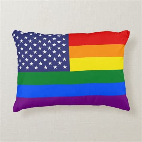 Gay Pride Flag Decorative Pillow