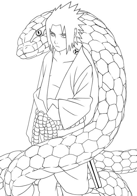 Anime Sasuke Coloring Pages Download Wallpapers Page