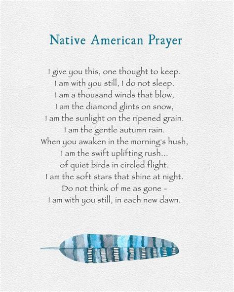 Native American Prayer Serenity Prayer Sympathy T Serene Prayer