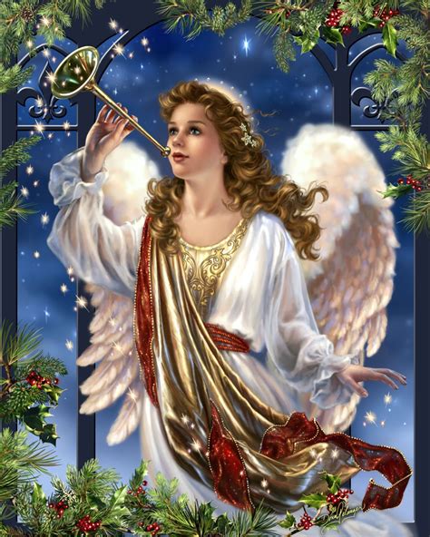 herald angel by dona gelsinger christmas angels christmas art beautiful christmas holiday