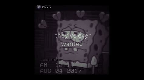 Spongebob Sad Edit 🖤 Youtube