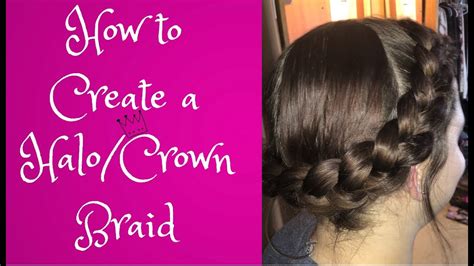 How To Create A Halocrown Braid Youtube