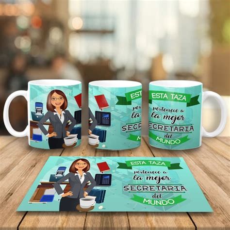 Taza Para Secretaria Personalizada Por Sublimación ☎️ Sublistamp Tazas