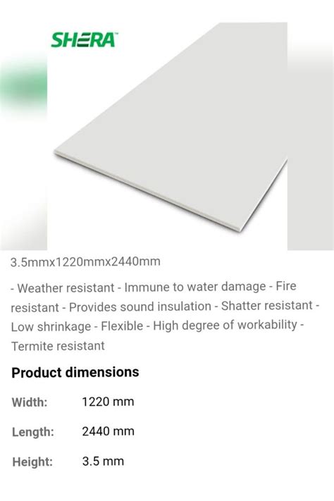 Shera Fiber Cement Ficem Board Commercial Industrial Construction