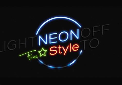 Neon Text Effect Free Photoshop Brushes At Brusheezy