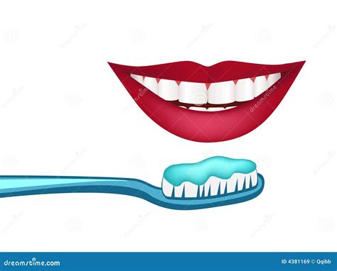 Illustration Of White Teeth And Healthy Smile Royalty Free Stock Images
