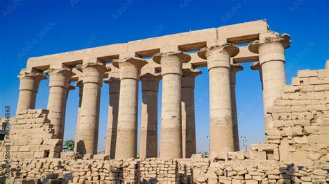 Luxor Temple In Luxor Ancient Thebes Egypt Luxor Temple Is A Large