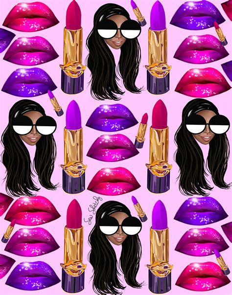 Lipsticks Illustration Fashion Illustrator Glamour Wallpaper Artist